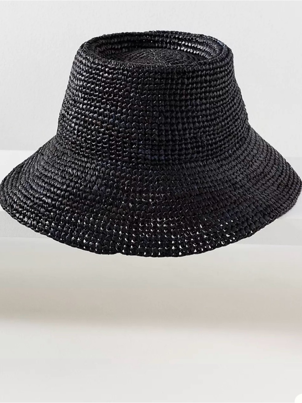 NWT Anthropologie Raffia Bucket Hat